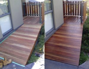 Spotted Gum decking oil