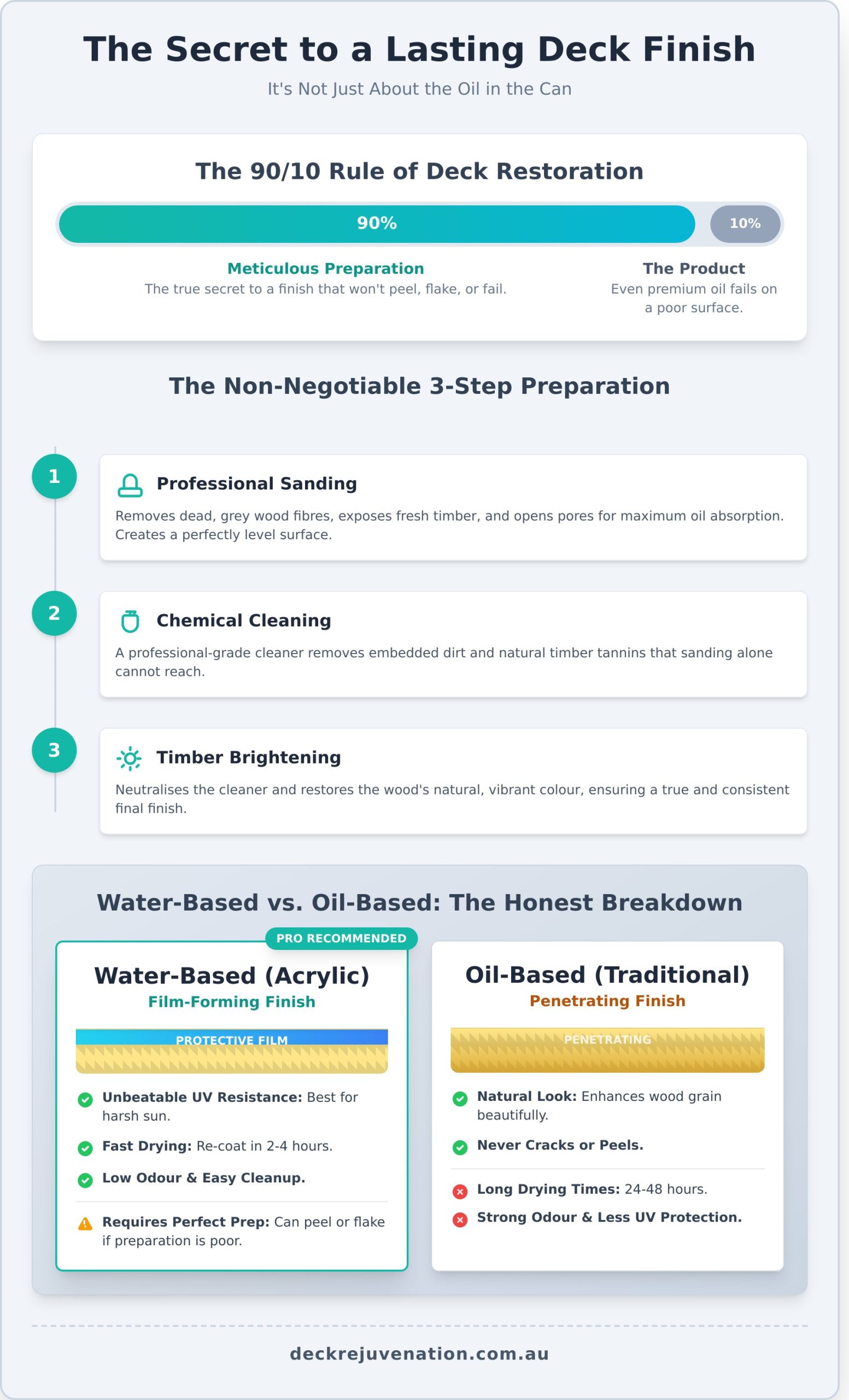 Choosing a Decking Oil: A Professional’s Guide for Melbourne Homeowners - Infographic