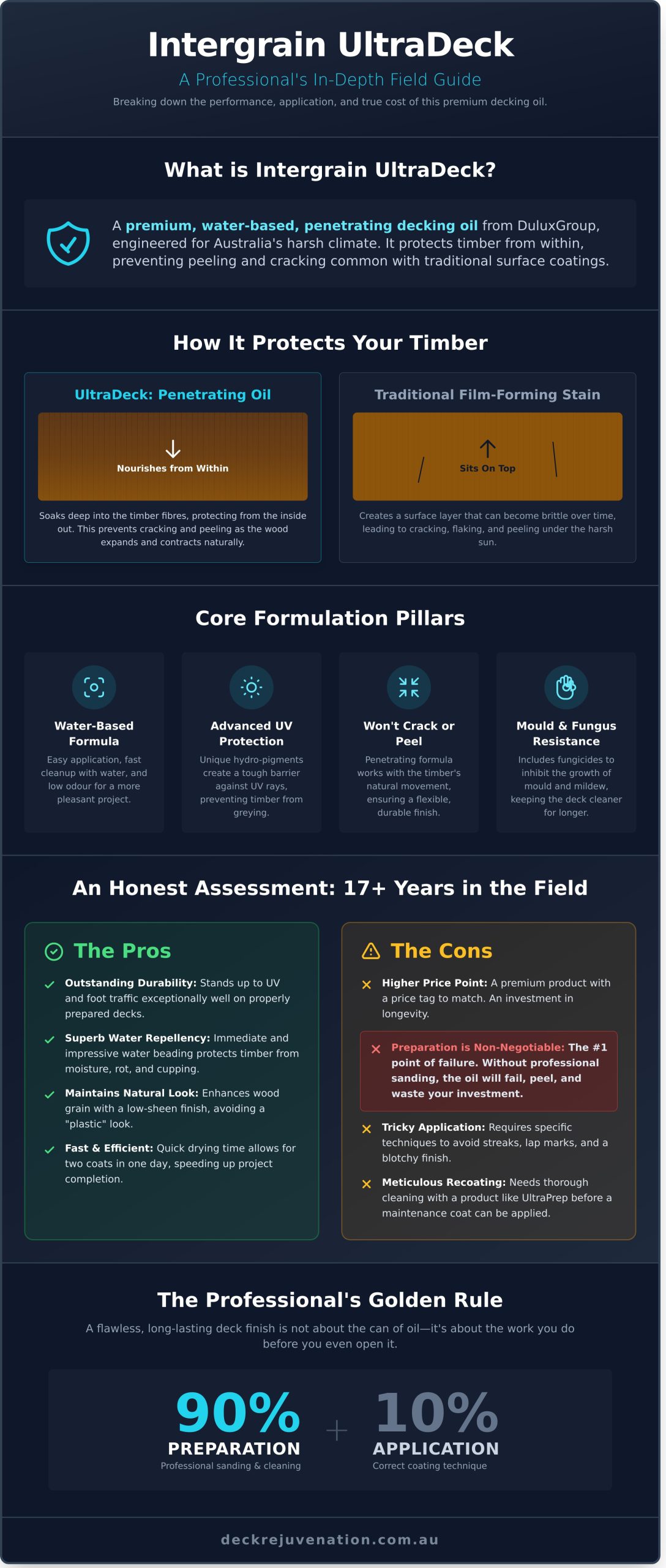 Intergrain UltraDeck Review: A Professional’s Honest Guide - Infographic
