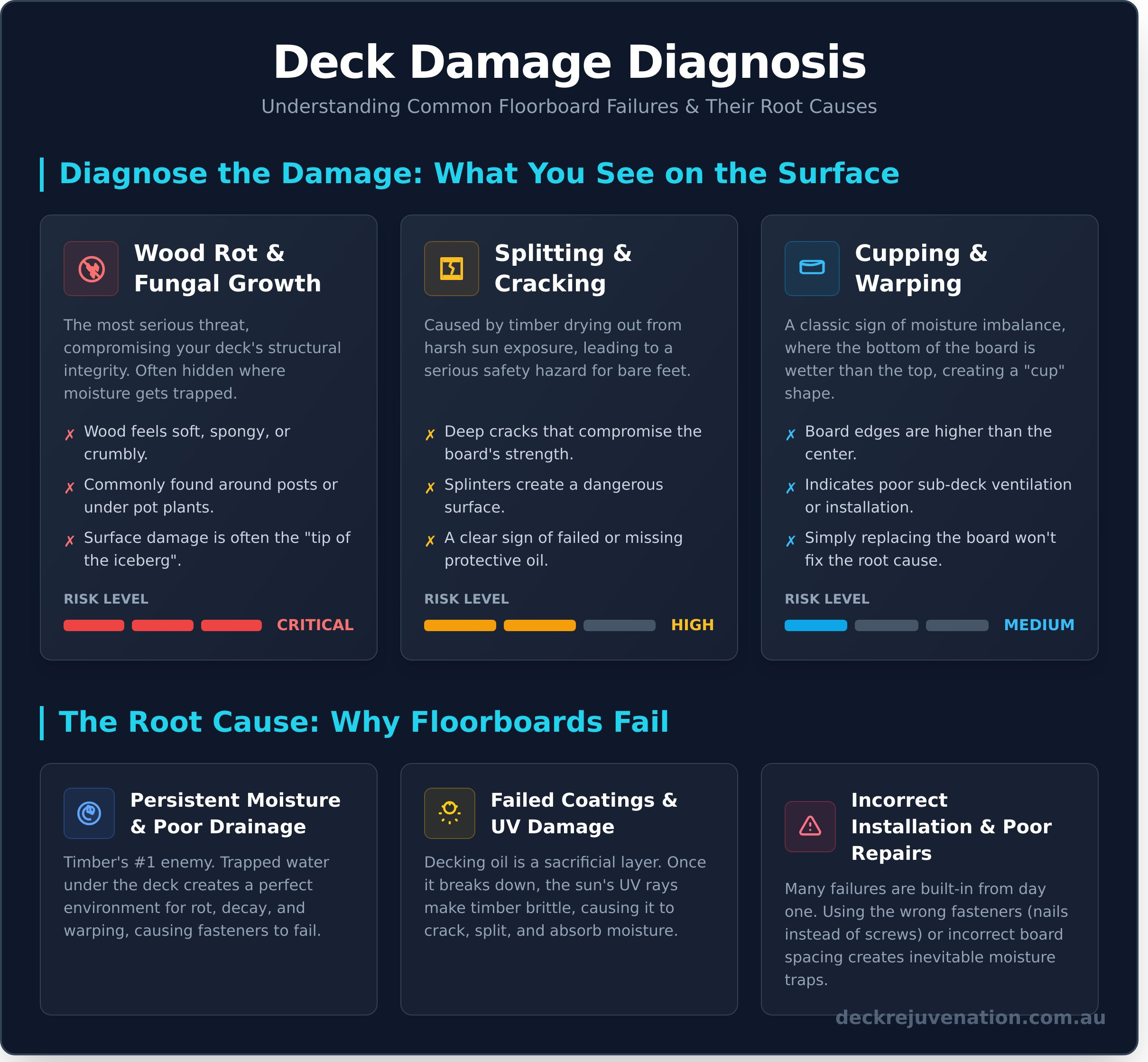 Timber Deck Floorboard Repairs: A Melbourne Homeowner’s Guide - Infographic
